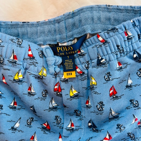 Polo Ralph Lauren Sailboat-Print Spa Terry Shorts - Picture 7 of 7
